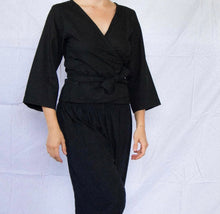 Load image into Gallery viewer, Mel WRAP TOP (French linen)